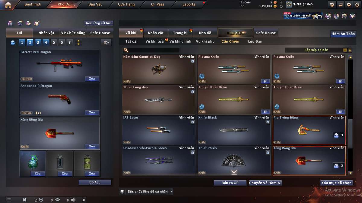 shop acc cf uy tin gia re